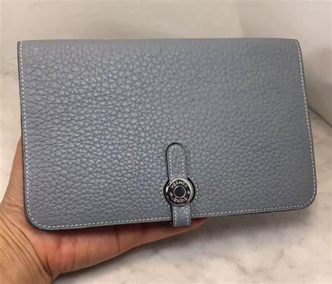 hermes dogon wallet grey|hermes wallet price list.